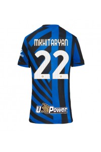 Inter Milan Henrikh Mkhitaryan #22 Jalkapallovaatteet Naisten Kotipaita 2024-25 Lyhythihainen